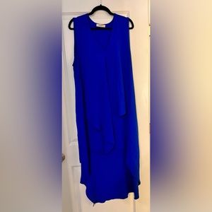 Jade by Jane Saving You Time High Low Royal Blue Dress XXL 2XL